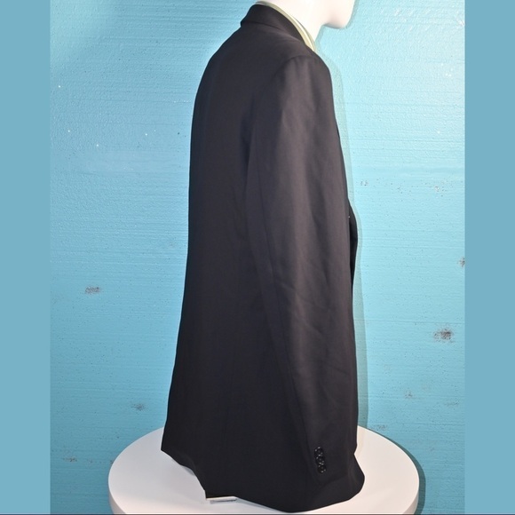 HUGO BOSS Barneys New York Wool Suit Jacket Navy Blue Blazer Men’s Size 42L - Picture 3 of 16